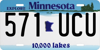 MN license plate 571UCU