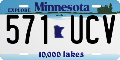 MN license plate 571UCV