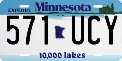 MN license plate 571UCY