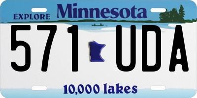 MN license plate 571UDA