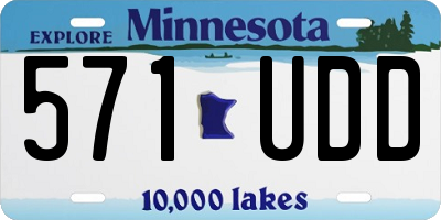 MN license plate 571UDD