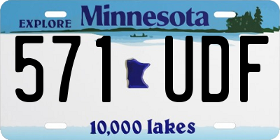 MN license plate 571UDF
