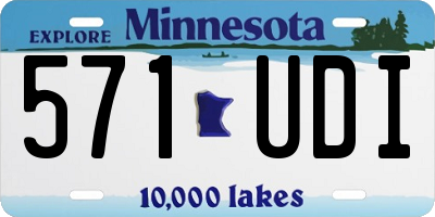 MN license plate 571UDI