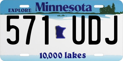 MN license plate 571UDJ