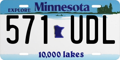 MN license plate 571UDL