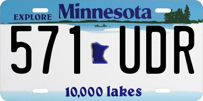 MN license plate 571UDR