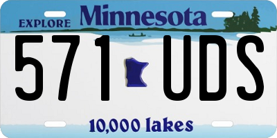 MN license plate 571UDS