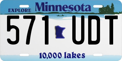 MN license plate 571UDT