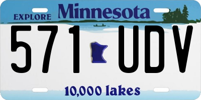 MN license plate 571UDV