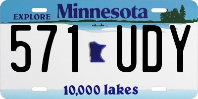 MN license plate 571UDY