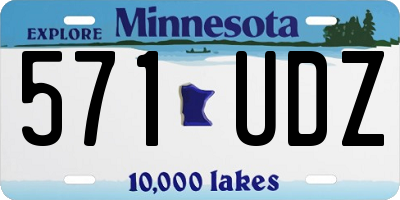 MN license plate 571UDZ