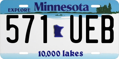 MN license plate 571UEB