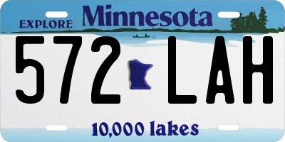 MN license plate 572LAH