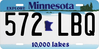 MN license plate 572LBQ