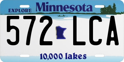 MN license plate 572LCA