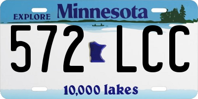 MN license plate 572LCC