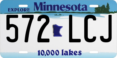 MN license plate 572LCJ