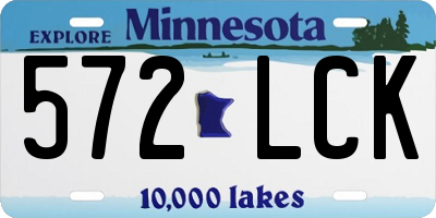 MN license plate 572LCK