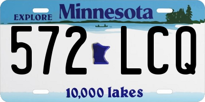 MN license plate 572LCQ