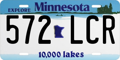 MN license plate 572LCR
