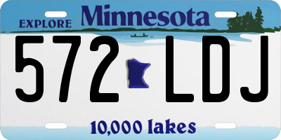 MN license plate 572LDJ
