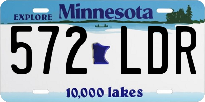 MN license plate 572LDR
