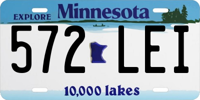 MN license plate 572LEI