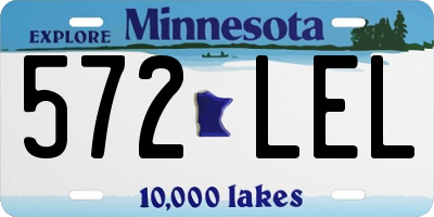 MN license plate 572LEL