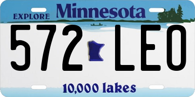 MN license plate 572LEO