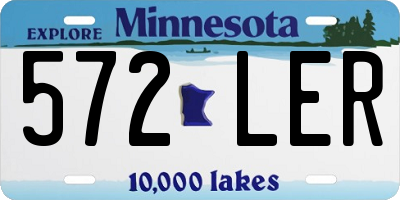 MN license plate 572LER