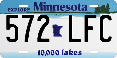 MN license plate 572LFC