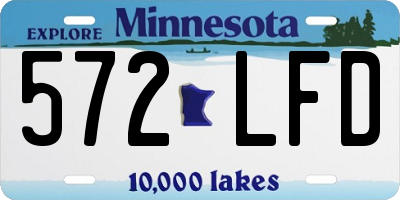 MN license plate 572LFD