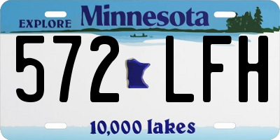 MN license plate 572LFH