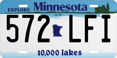 MN license plate 572LFI