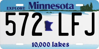 MN license plate 572LFJ