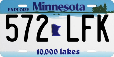 MN license plate 572LFK