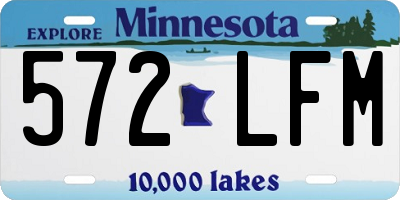 MN license plate 572LFM