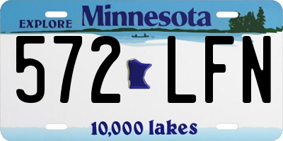 MN license plate 572LFN