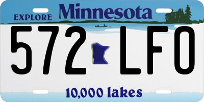 MN license plate 572LFO