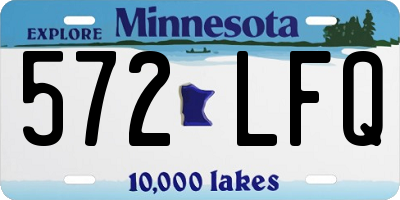 MN license plate 572LFQ
