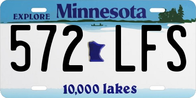 MN license plate 572LFS