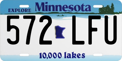 MN license plate 572LFU