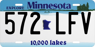 MN license plate 572LFV