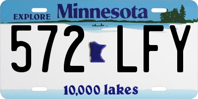 MN license plate 572LFY