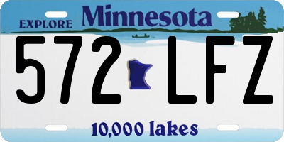 MN license plate 572LFZ