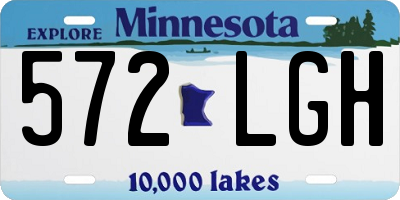 MN license plate 572LGH