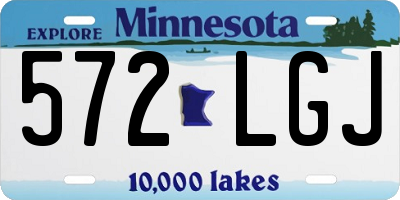 MN license plate 572LGJ