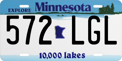 MN license plate 572LGL