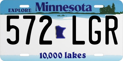 MN license plate 572LGR