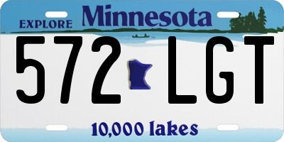 MN license plate 572LGT